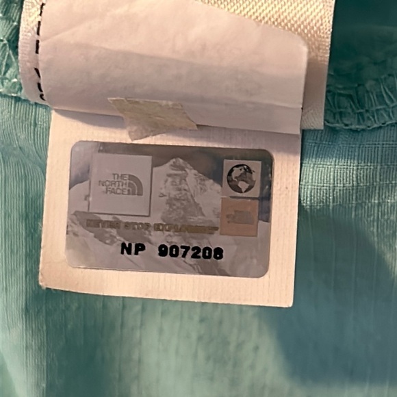 The North Face Nylon Long Sleeve Button Down Sun Shirt Aqua Blue Size Small - Picture 7 of 7